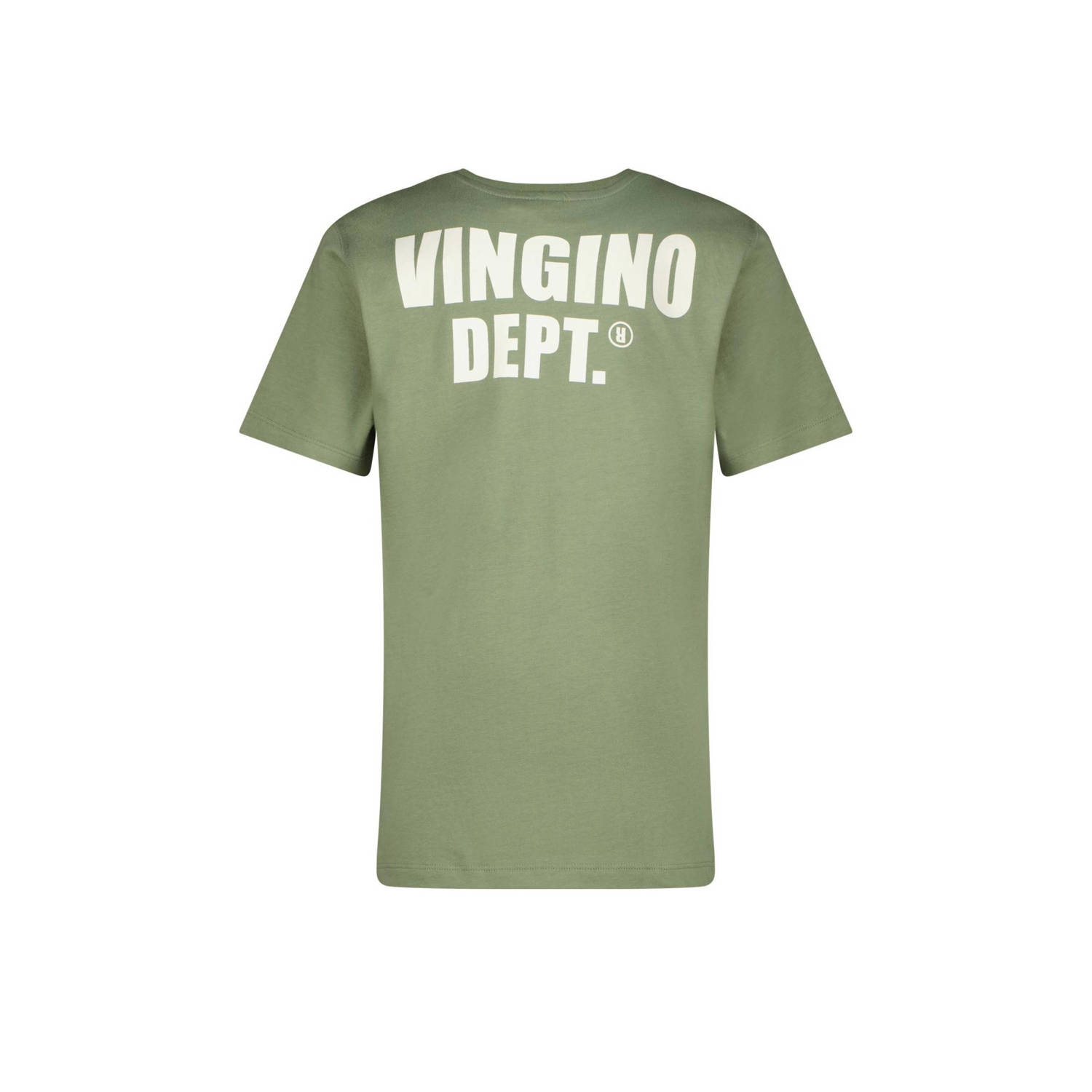 Vingino T-shirt Hasial olijfgroen