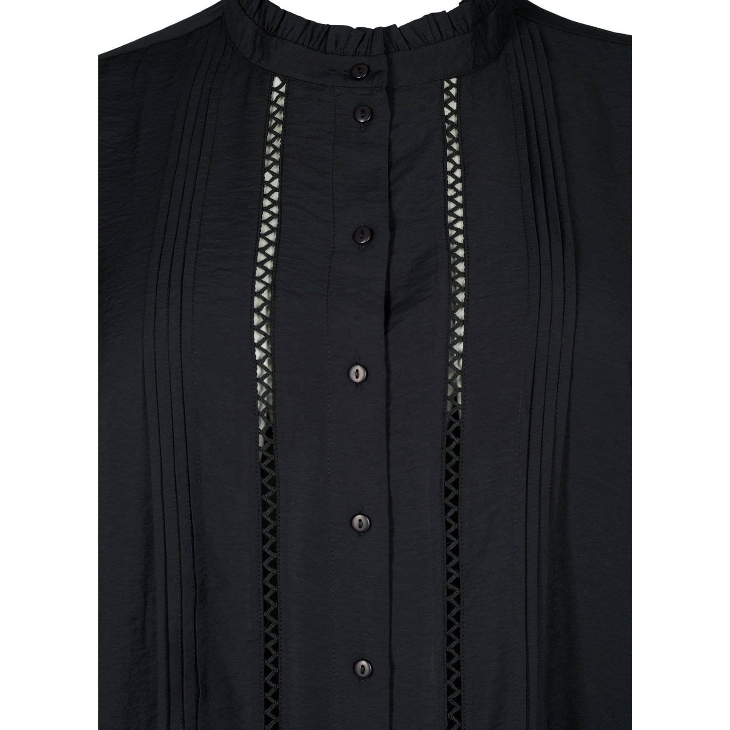 Zizzi blouse met borduursels zwart