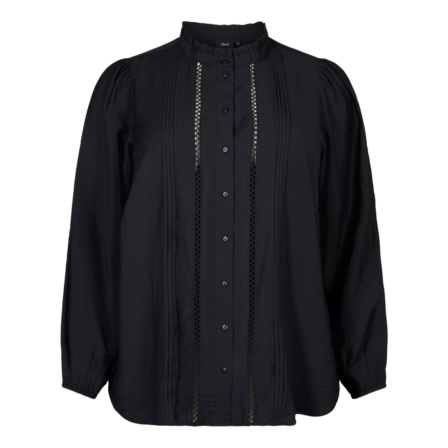 Zizzi blouse met borduursels zwart