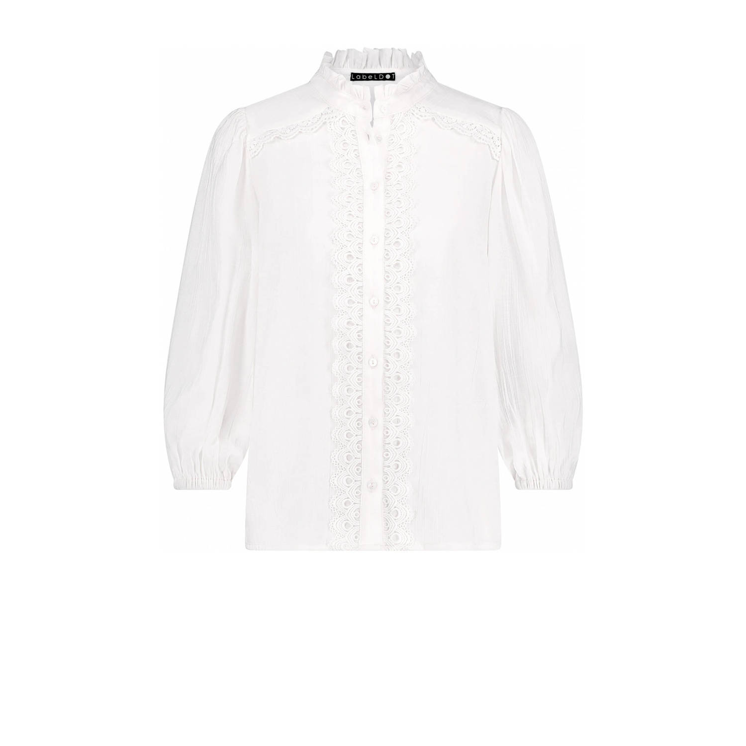 LabeL DOT semi-transparante blouse Alaia wit
