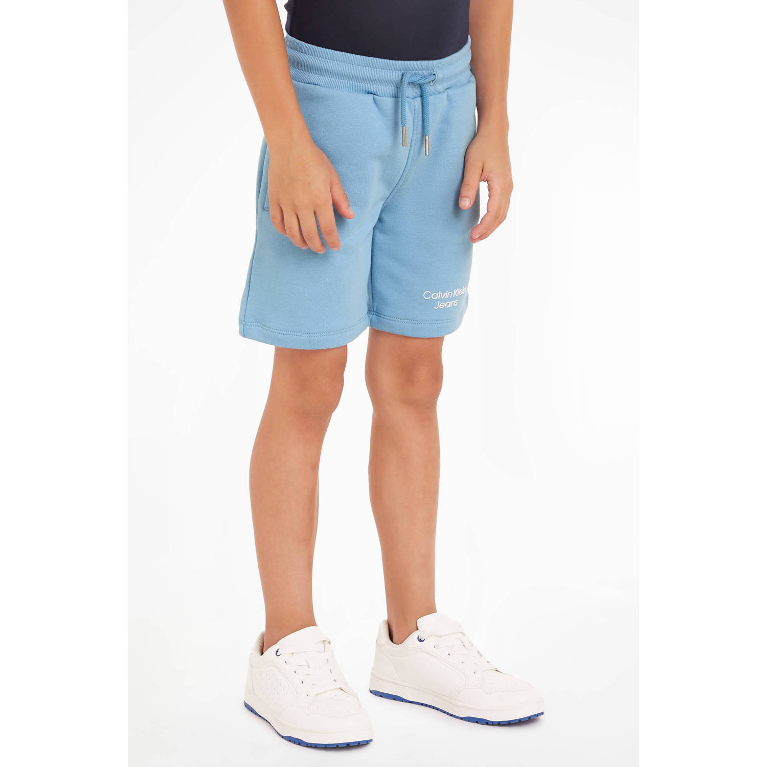 CALVIN KLEIN JEANS sweatshort lichtblauw