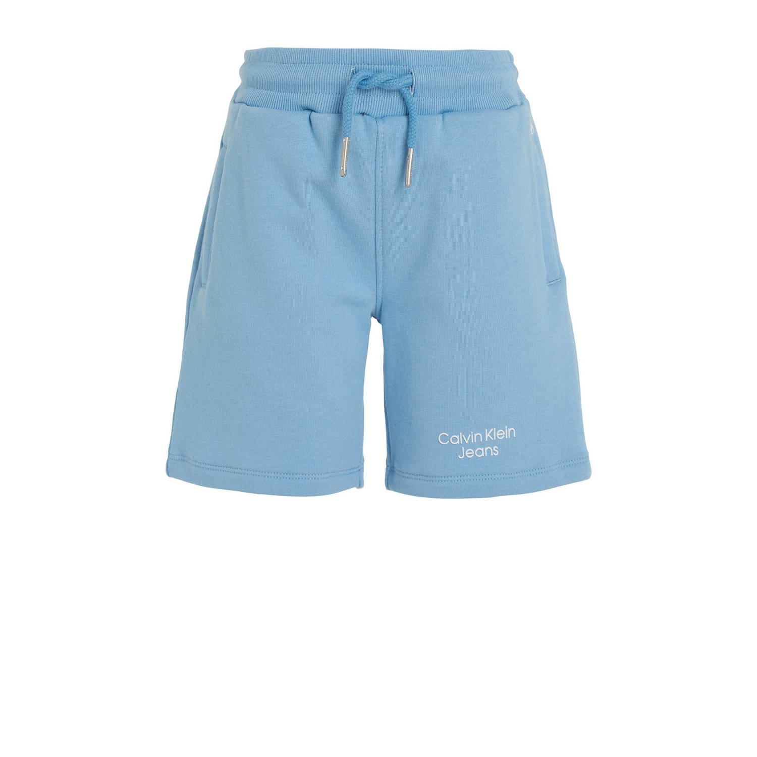 Calvin Klein Jeans sweatshort lichtblauw Korte broek Jongens Stretchkatoen 116
