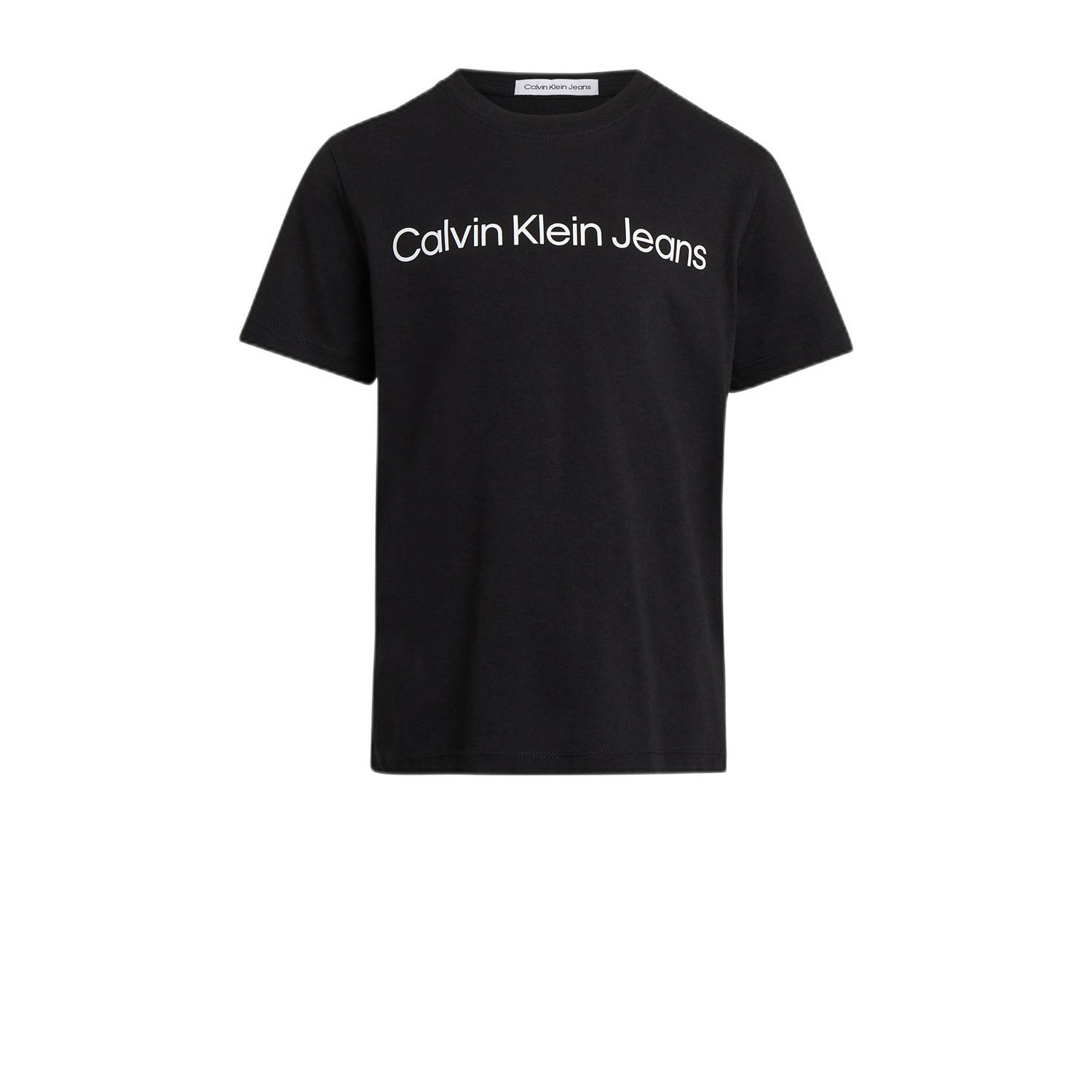 Calvin Klein T-shirt met tekst zwart