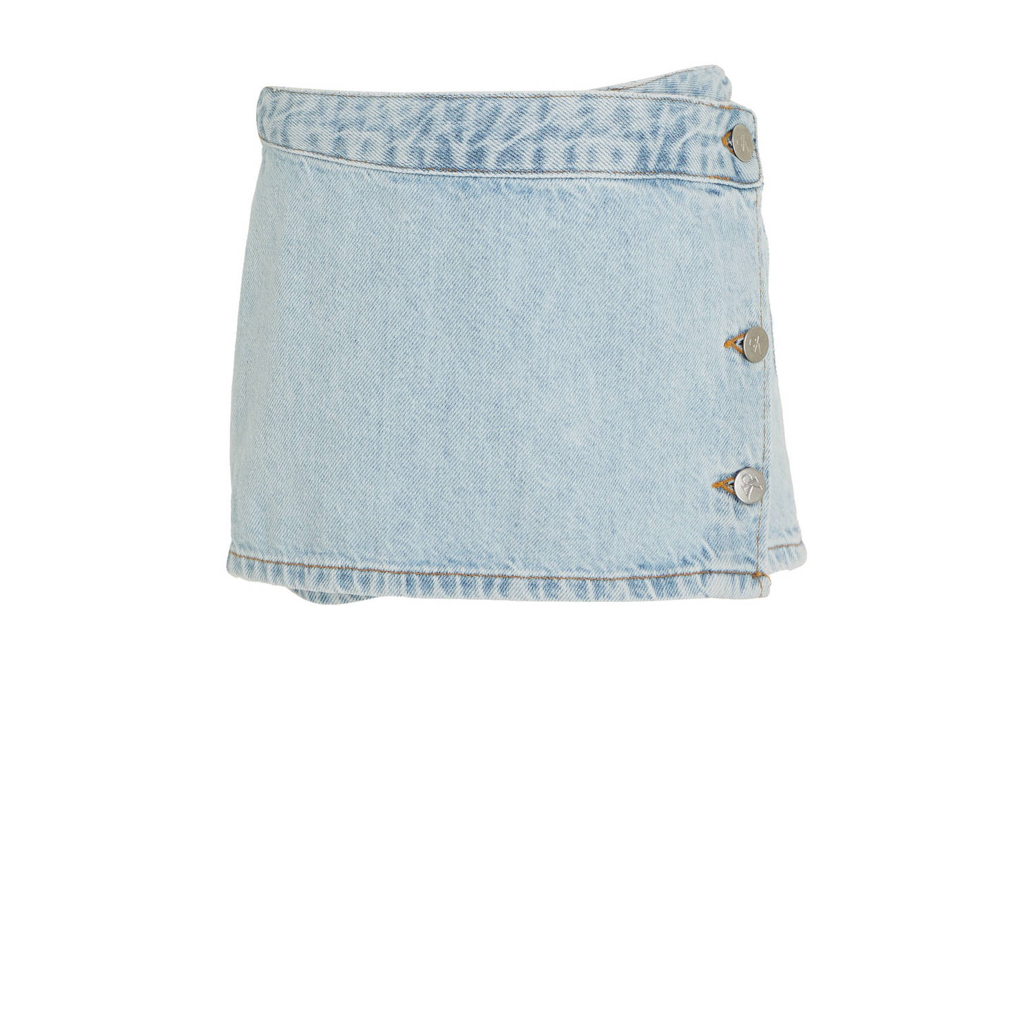 Calvin Klein skort light blue denim Rok Blauw Meisjes Katoen Effen 164