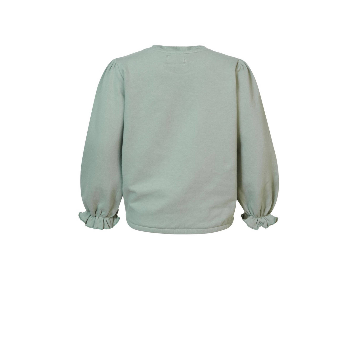 Noppies gebloemde sweater Eustis groen