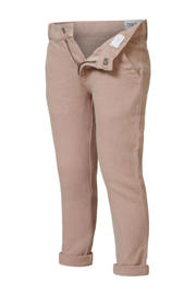 thumbnail: Beige jongens Noppies slim fit broek Dixon van katoen met regular waist