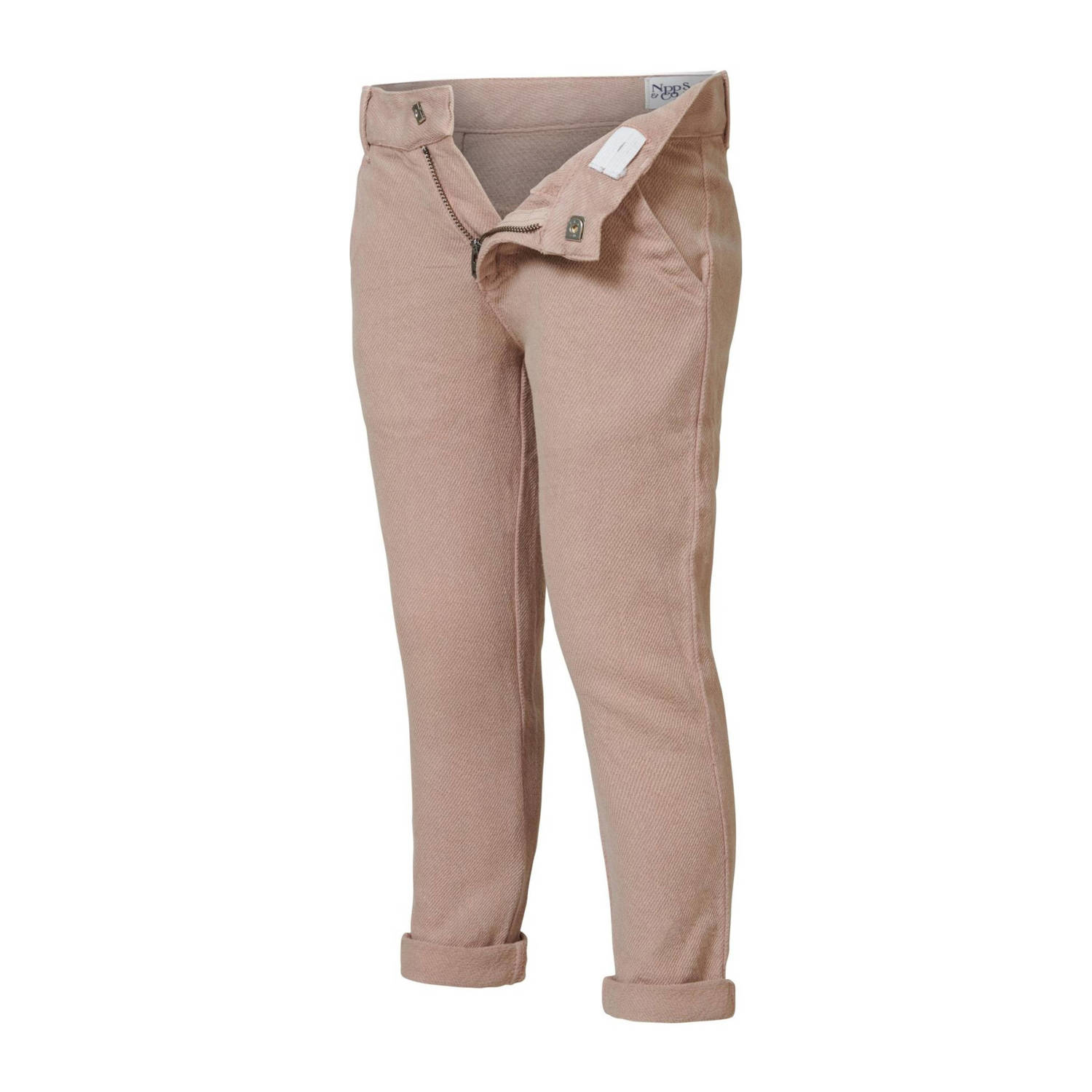 Noppies slim fit broek Dixon beige