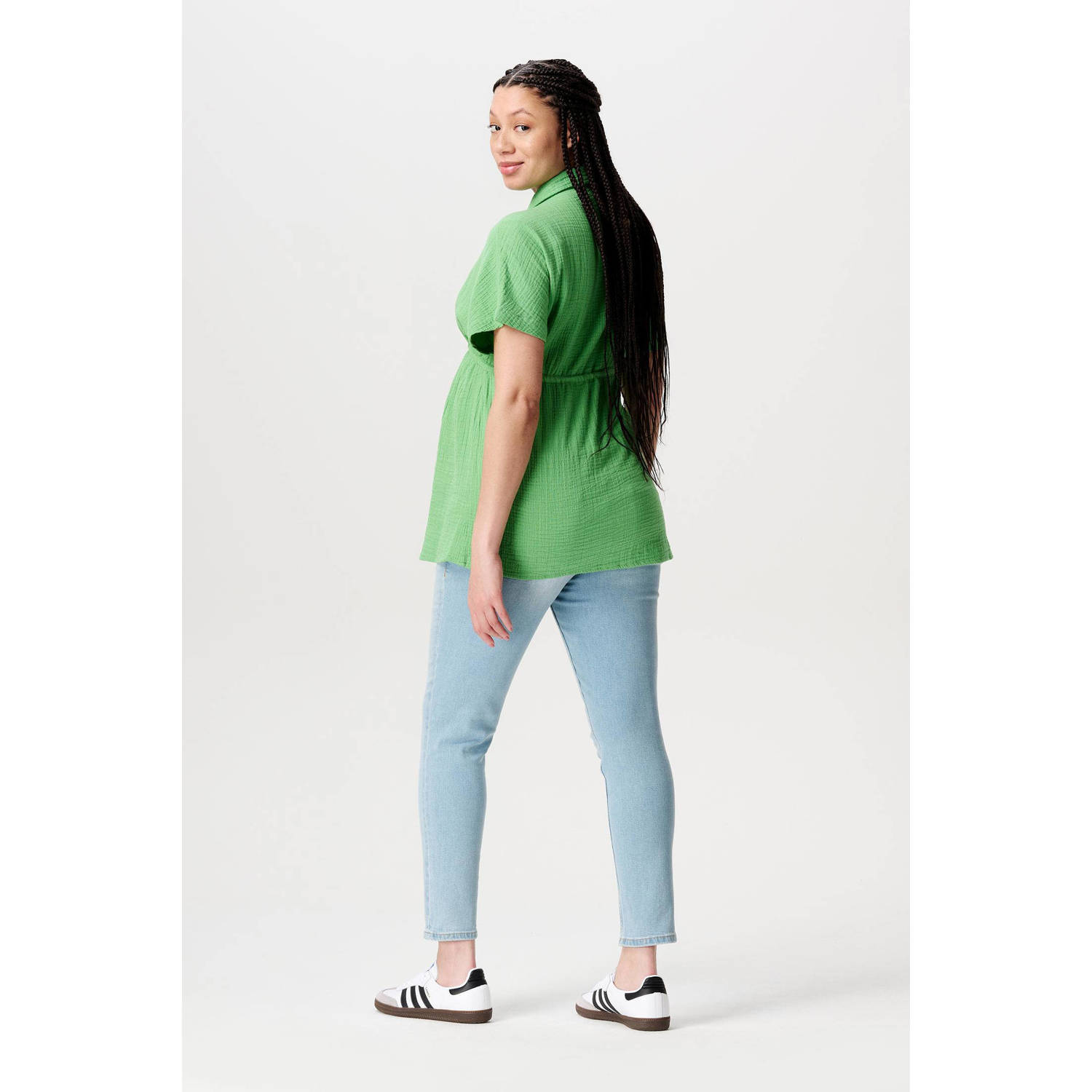Noppies maternity zwangerschaps- en voedingsblouse Jarra groen