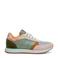 Woden suède sneakers mintgroen/roze