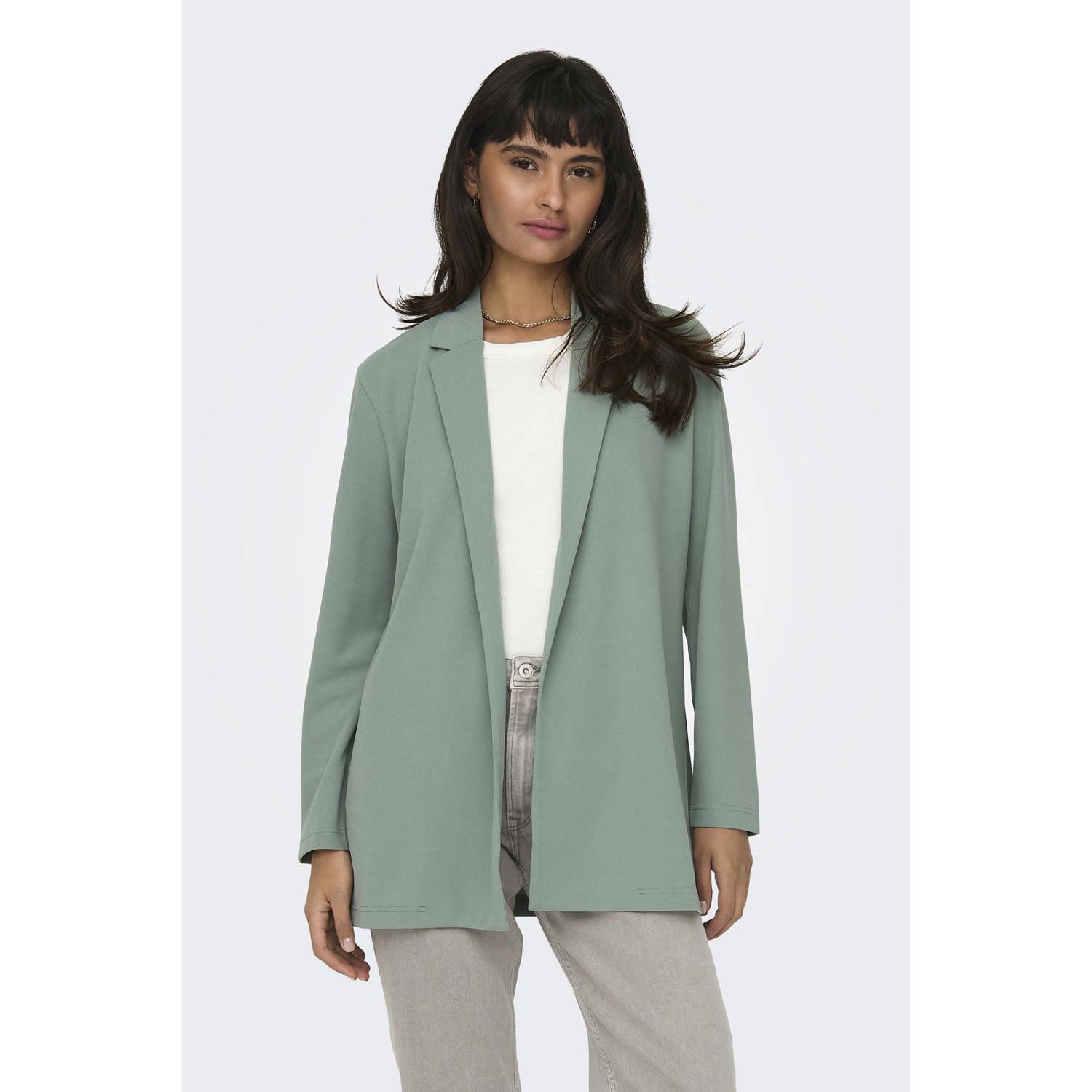 JDY GEGGO rechtvallende blazer mintgroen