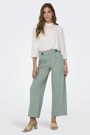 JDYGEGGO wide leg broek mintgroen