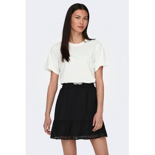 JDY JDYPISA geweven T-shirt wit afbeelding