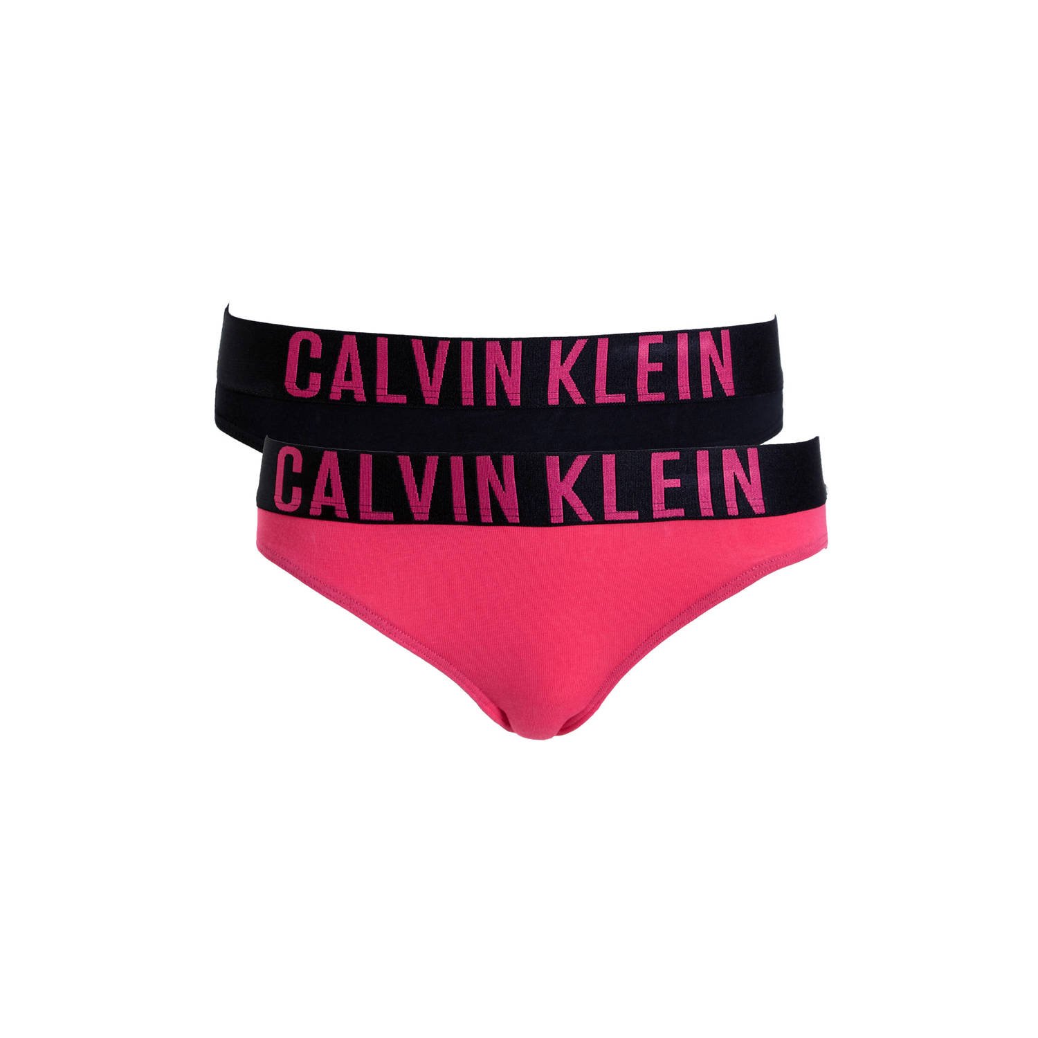 Calvin Klein slip set van 2 roze zwart Meisjes Katoen Effen 152-164
