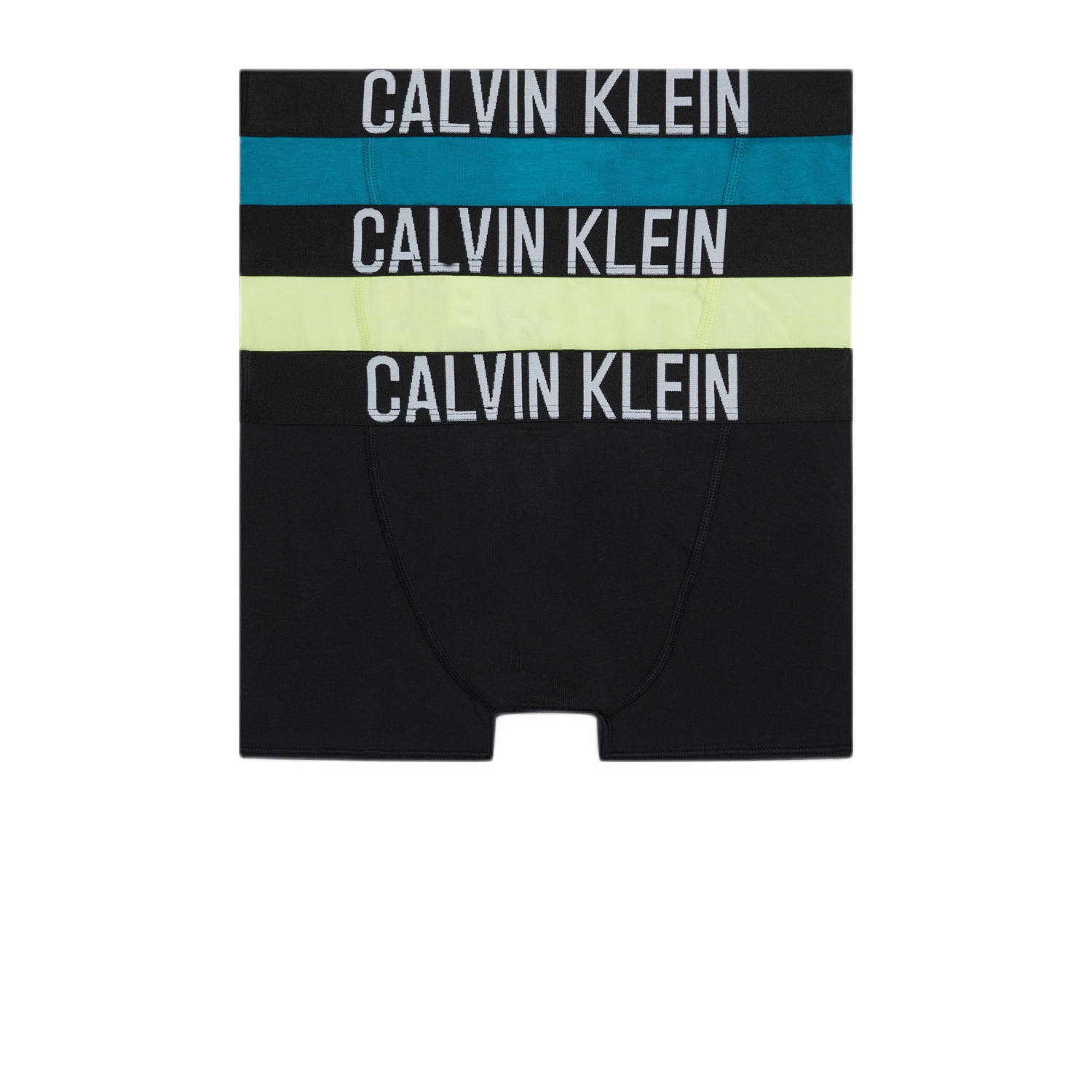 Calvin Klein boxershort set van 3 zwart geel blauw