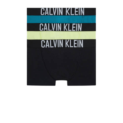 Calvin Klein boxershort - set van 3 zwart/geel/blauw