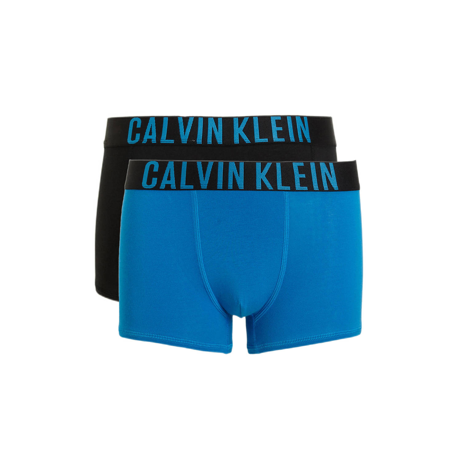 Calvin Klein boxershort set van 2 blauw zwart Jongens Katoen Effen 152-164