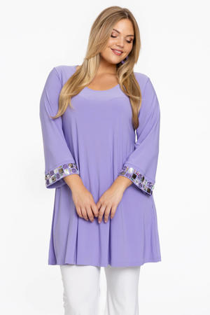 tuniek DOLCE met strass steentjes lila