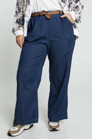 regular fit pantalon blauw