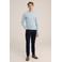 WE Fashion fijngebreide trui Rossi dusty blue