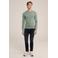 WE Fashion fijngebreide trui Rossi marble green