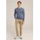WE Fashion fijngebreide trui Rossi heavy blue
