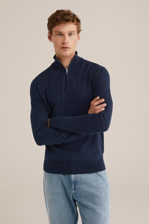 gebreide trui donkerblauw