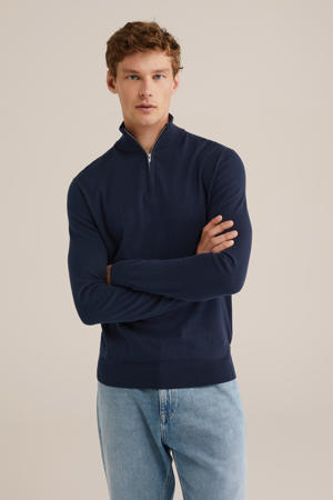 gebreide trui donkerblauw