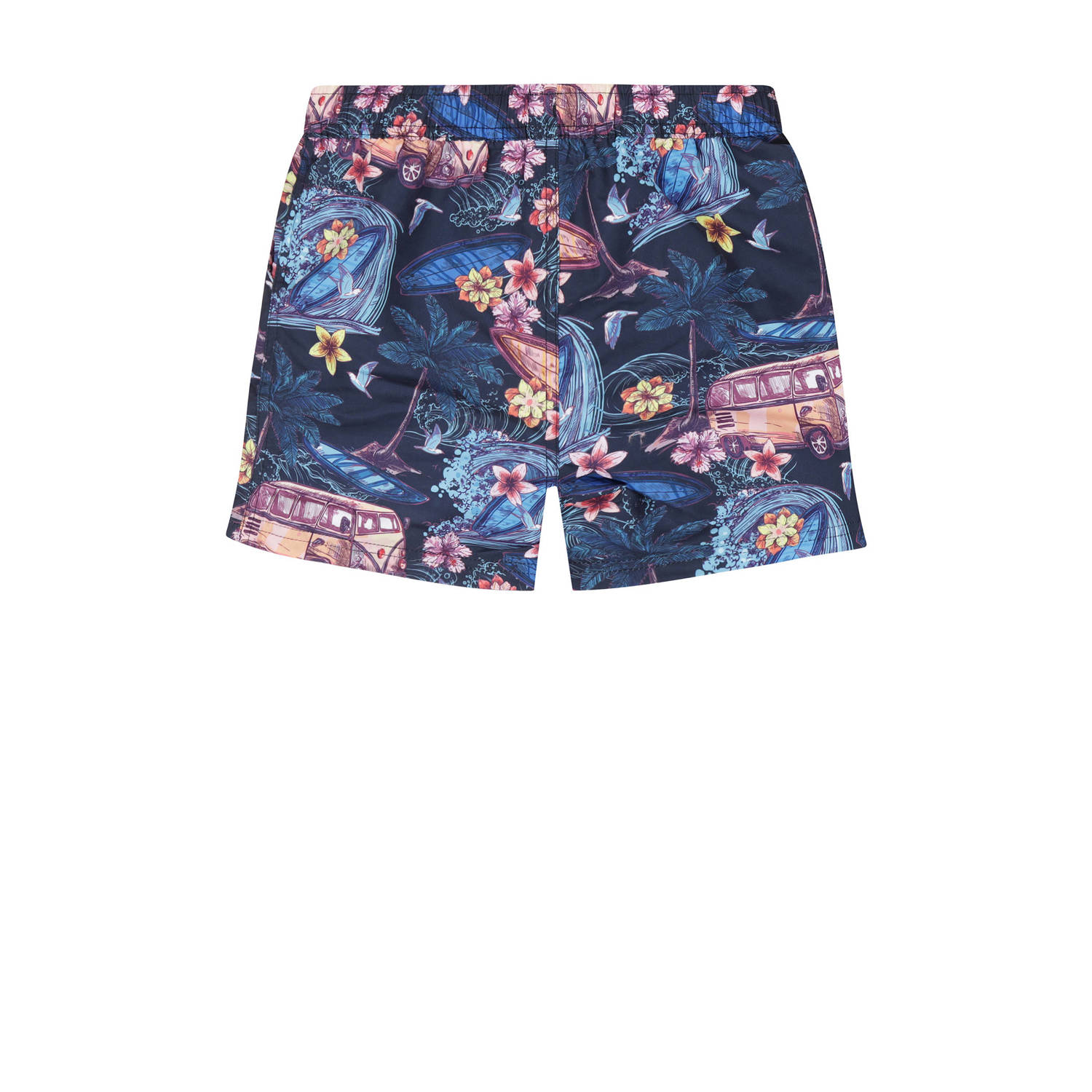 Tumble 'n Dry zwemshort Ocean donkerblauw roze