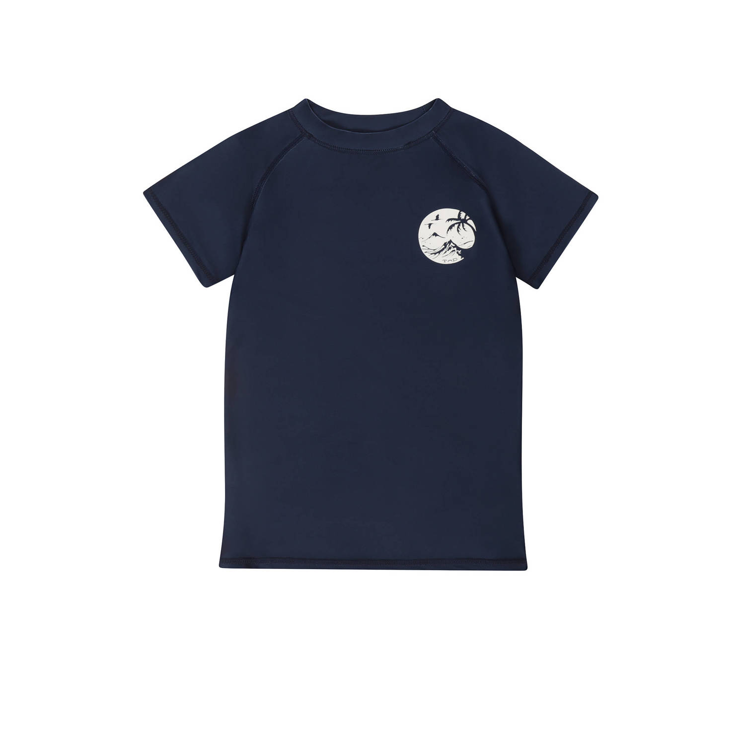 Tumble 'n Dry UV T-shirt Coast donkerblauw UV shirt Jongens Gerecycled polyester Ronde hals 146 152