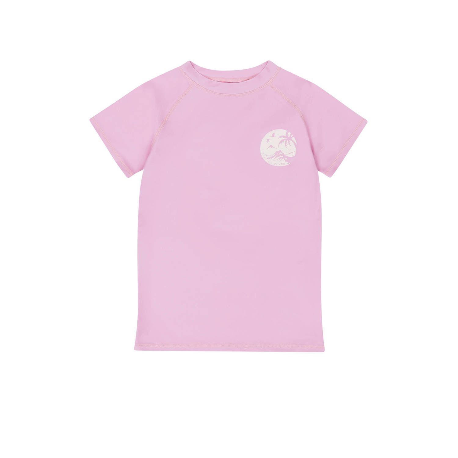 Tumble 'n Dry UV T-shirt Soleil roze UV shirt Meisjes Gerecycled polyester Ronde hals 134 140