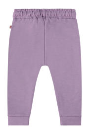 thumbnail: Paarse meisjes Babyface baby regular fit broek van stretchkatoen met elastische tailleband met koord en effen