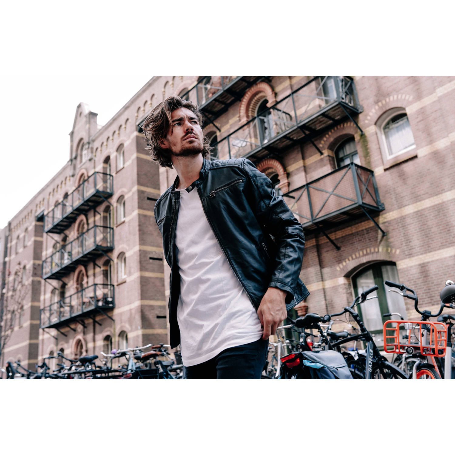 Goosecraft leren jas Jacket black