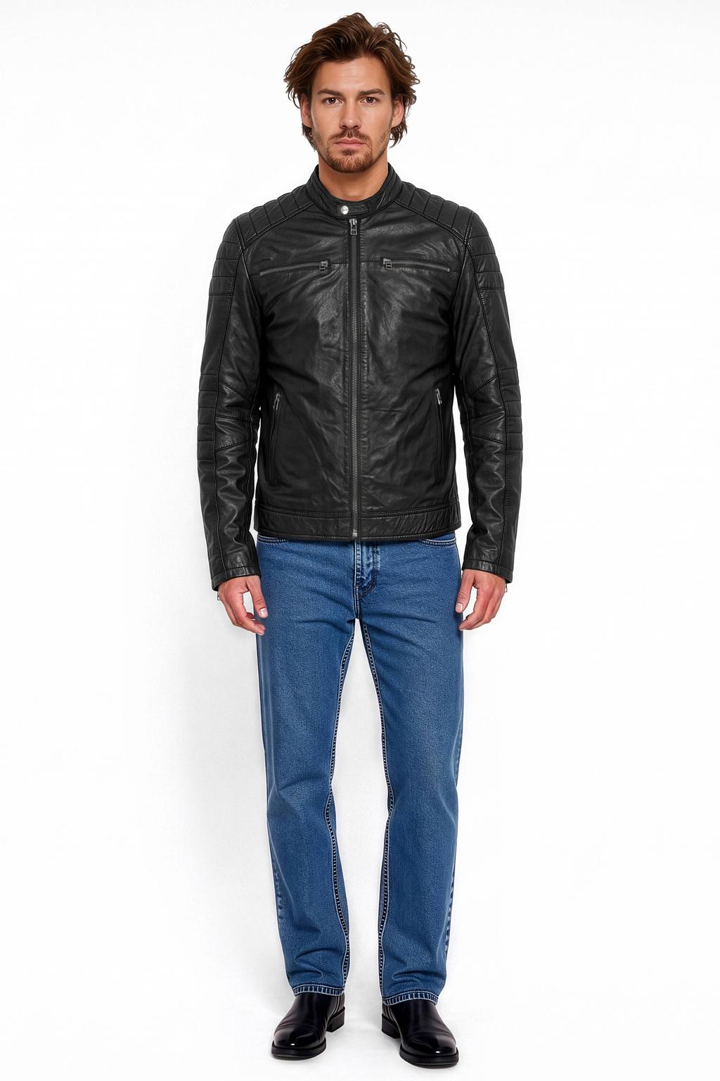 Goosecraft leren jas Jacket black
