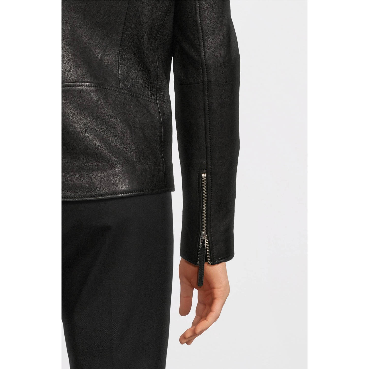 Goosecraft leren jack Mercury black