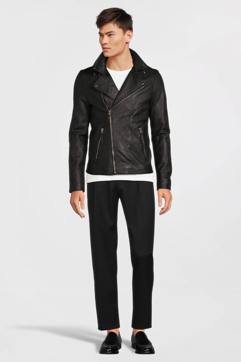 Goosecraft leren jas Mercury black