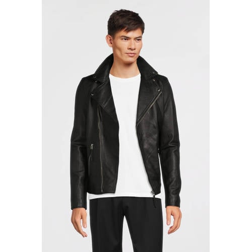 Goosecraft leren jack Mercury black afbeelding