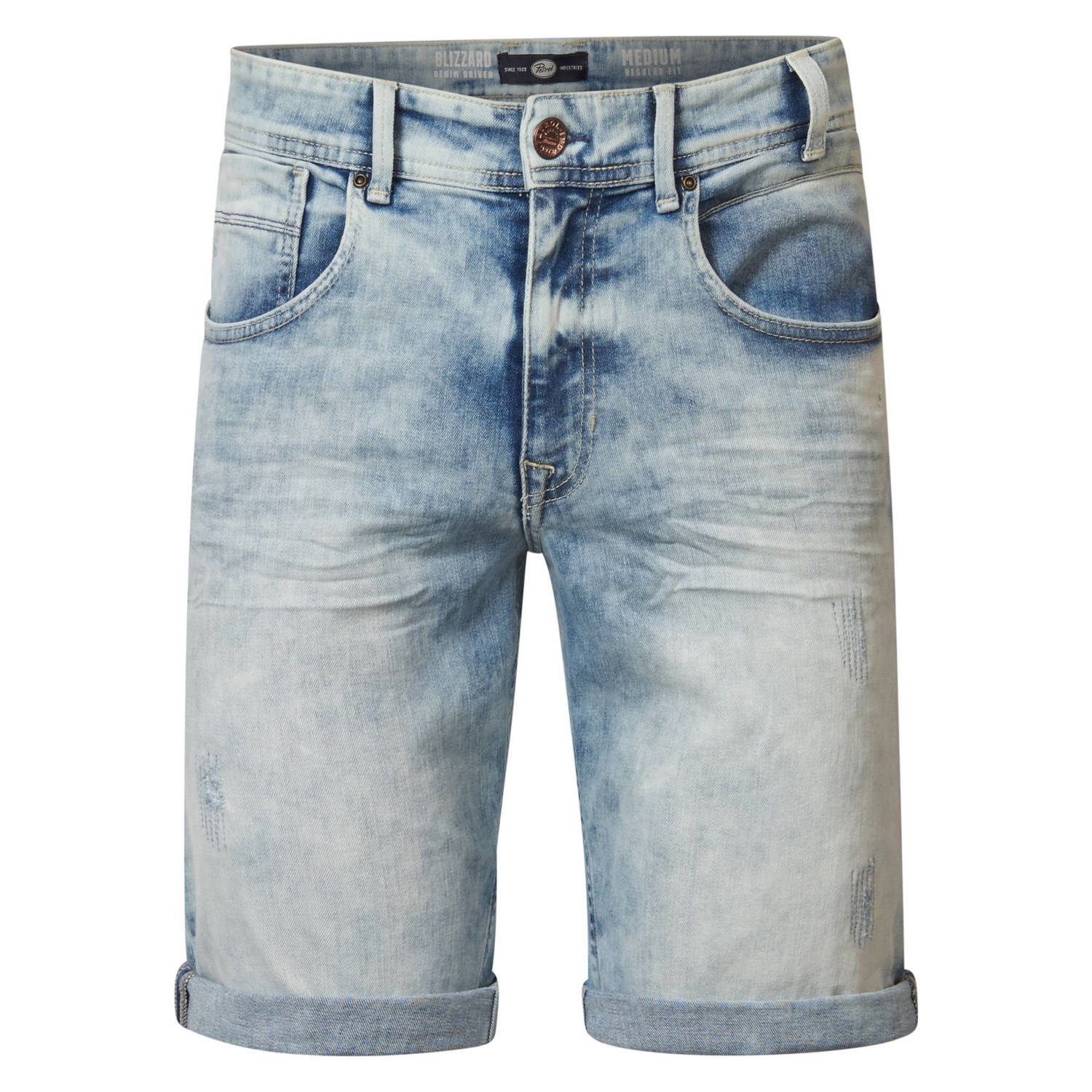 Petrol Industries regular fit short Blizzard light indigo