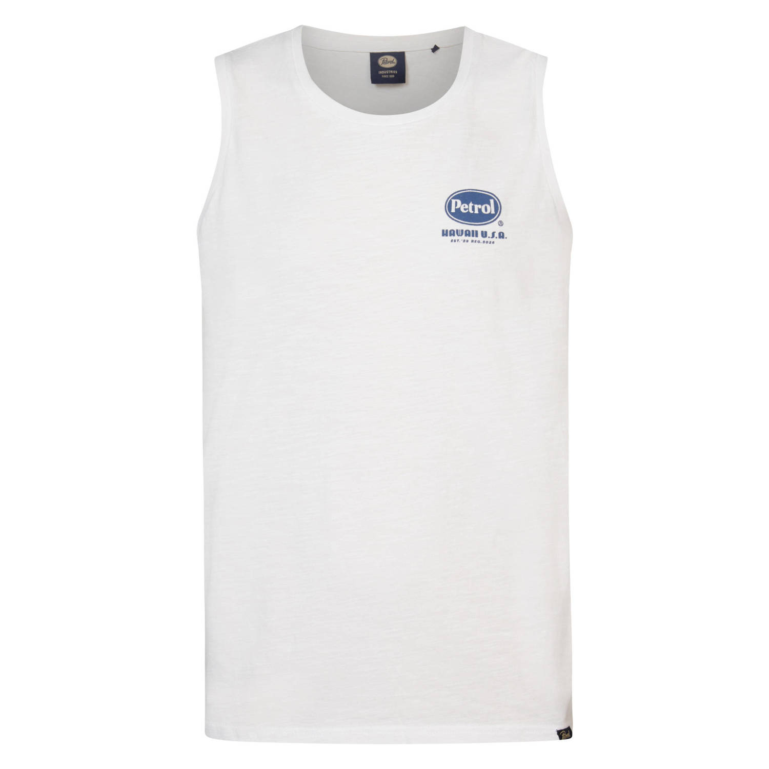 Petrol Industries regular fit T-shirt Coastalize met logo bright white