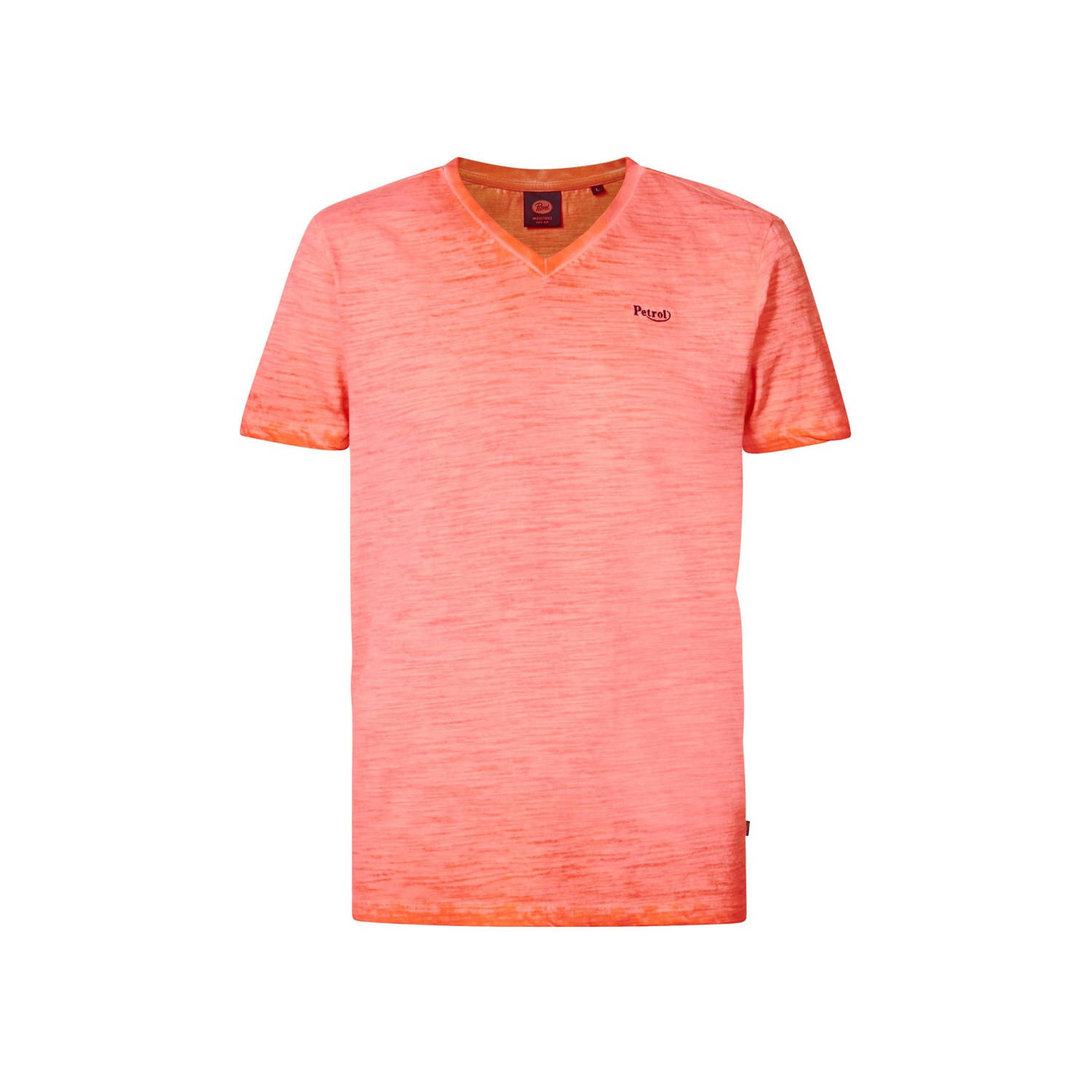 Petrol Industries gemêleerd T-shirt fiery coral