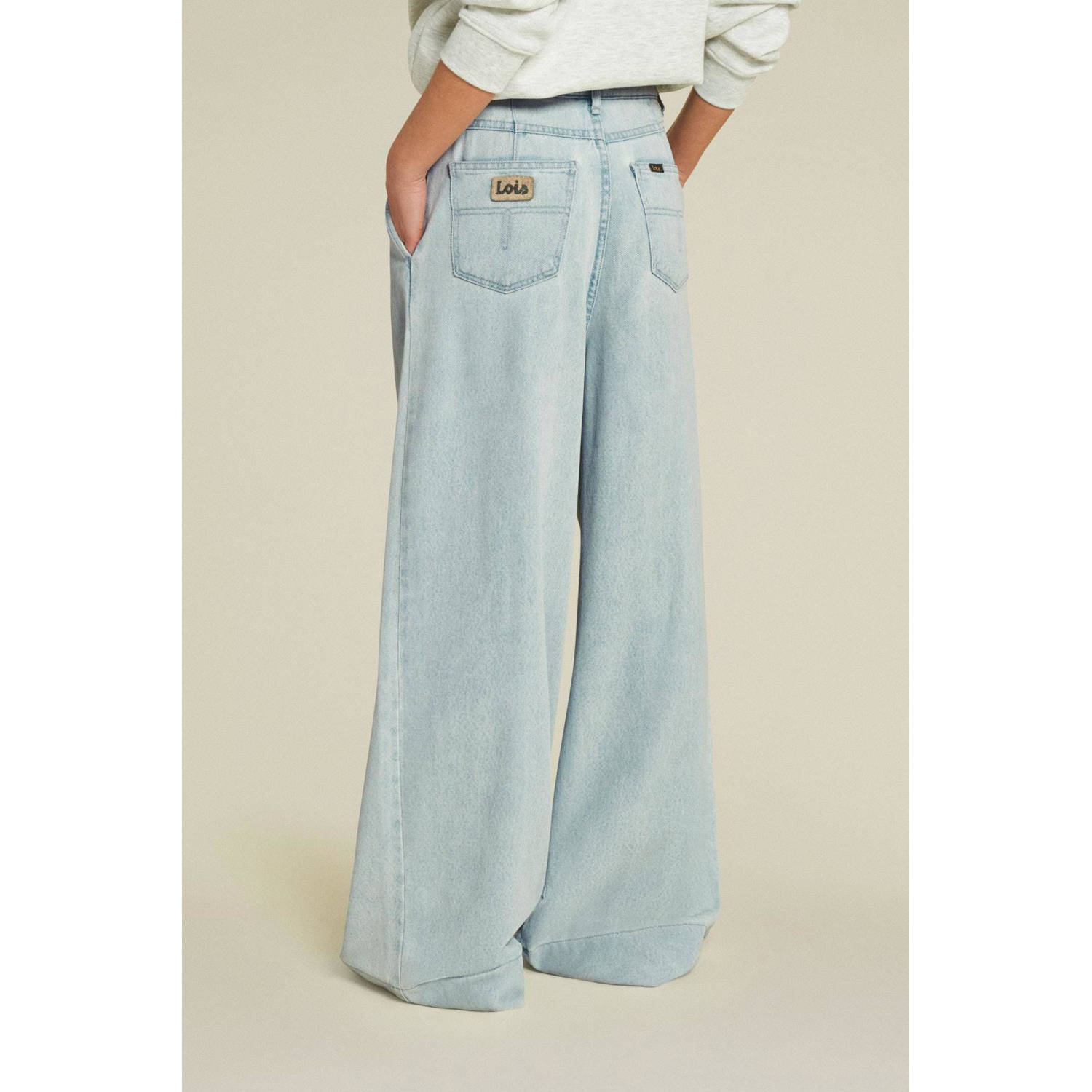 Lois wide leg jeans Bauhaus pepper bleach