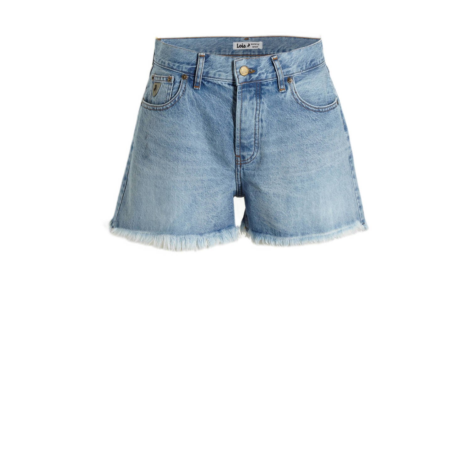 Lois regular fit denim short Sandra triple stone