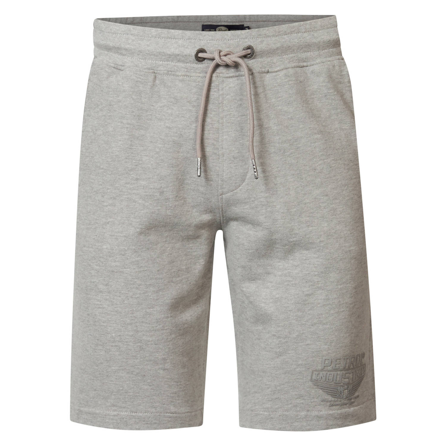 Petrol Industries regular fit short grey melange