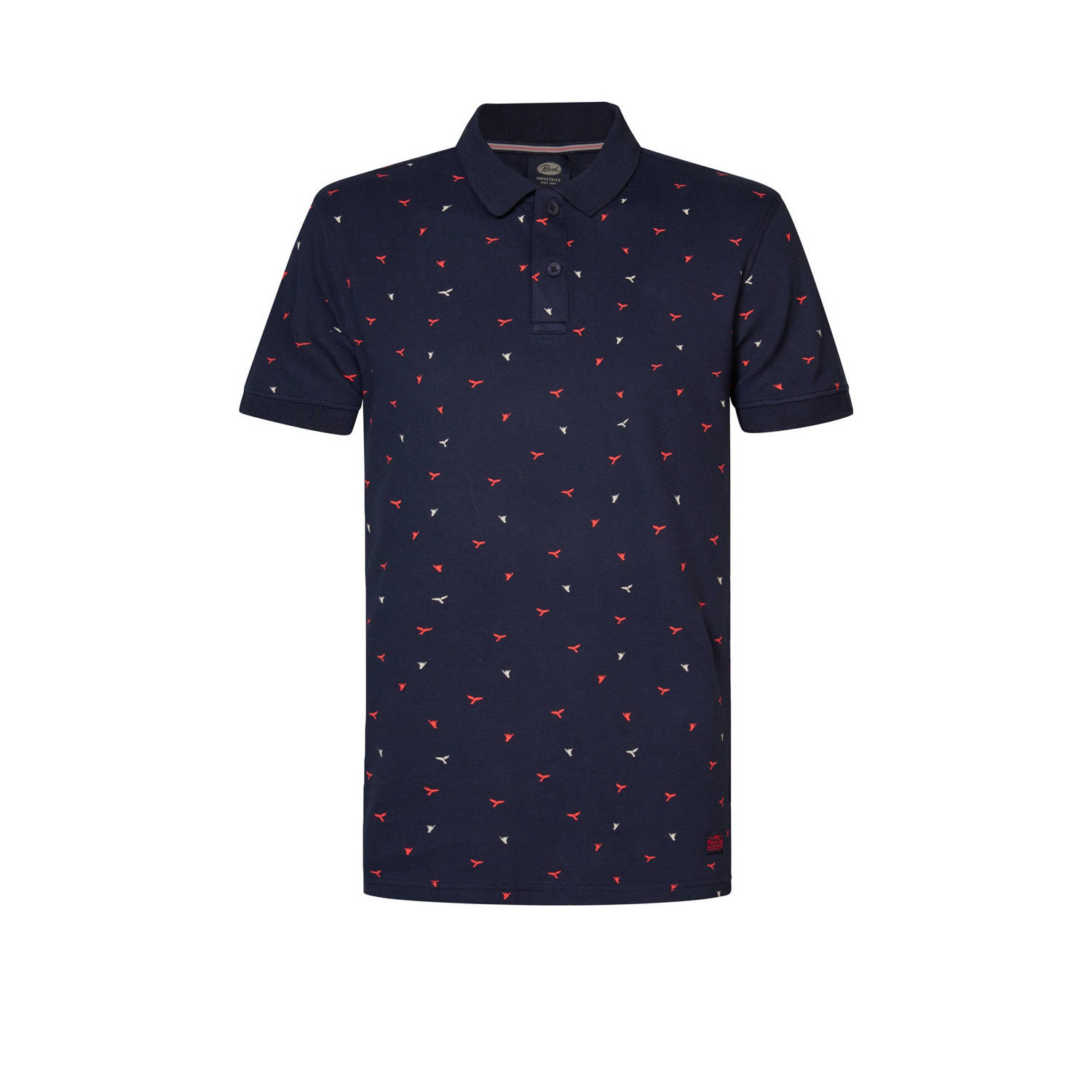 Petrol Industries polo Seashore met all over print navy blue