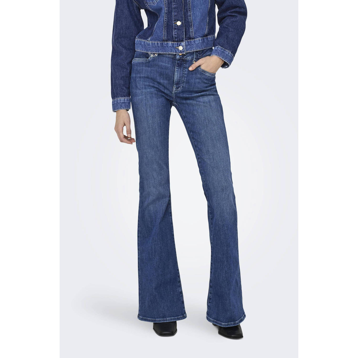 ONLY flared jeans ONLCHERY dark blue denim