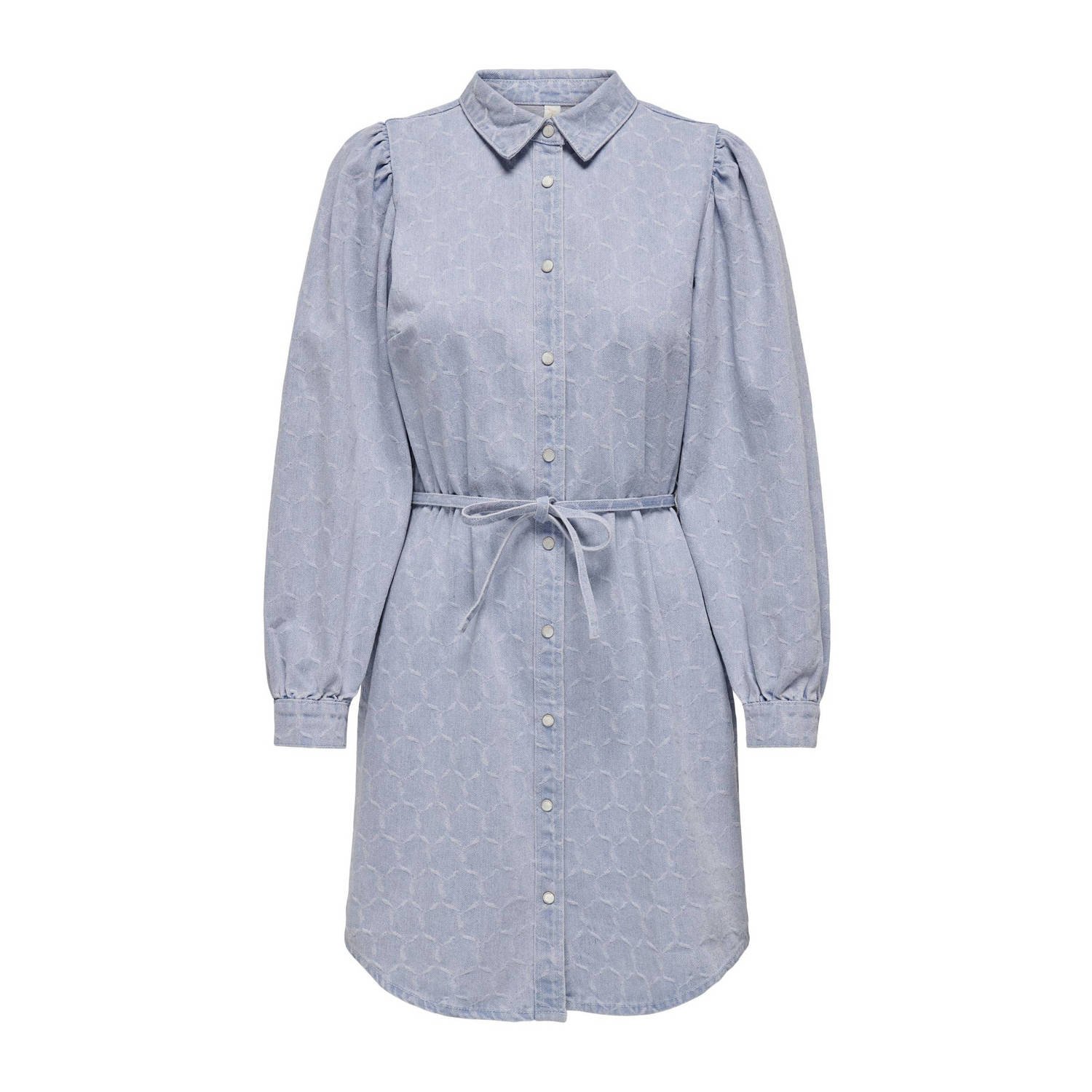 ONLY spijker blousejurk ONLROCCO light blue denim