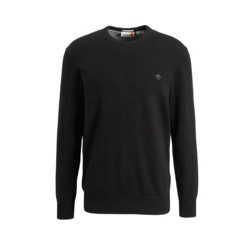 Timberland fijn gebreide pullover van katoen zwart afbeelding