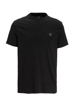 slim fit T-shirt met logo zwart zwart