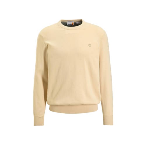 Timberland fijn gebreide pullover van katoen ecru afbeelding