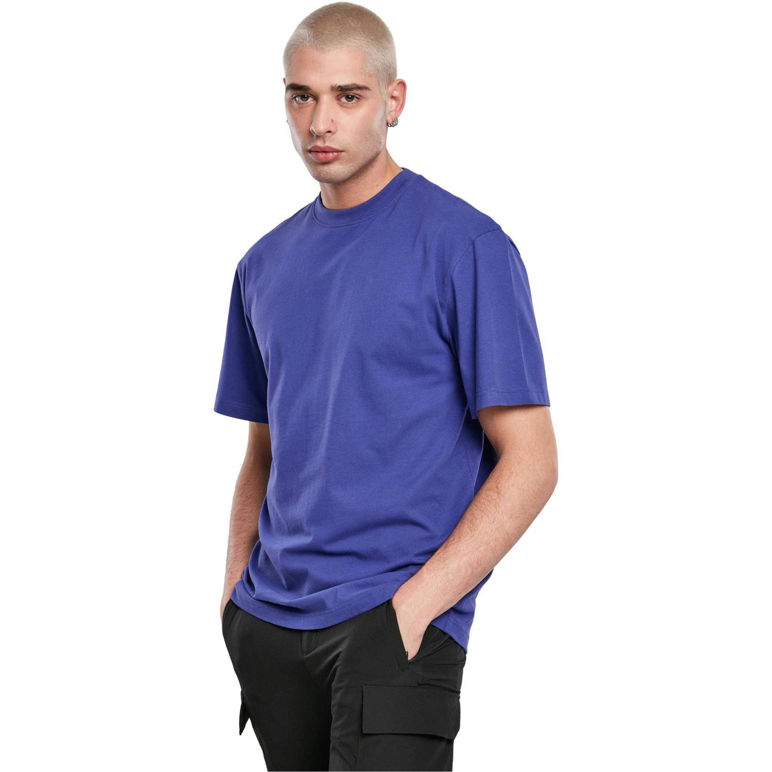 Urban Classics oversized T-shirt bluepurple
