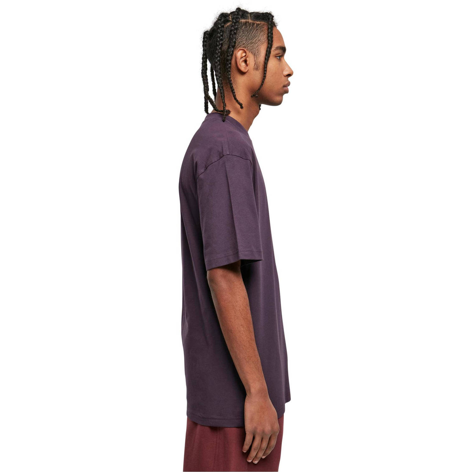 Urban Classics oversized T-shirt purplenight